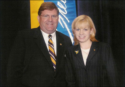 WVU President and Jessica Lynch