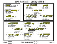 Captain King's serial, 507th Maintenance convoy